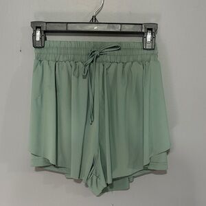 Altar’d State Revival sage green flowy shorts